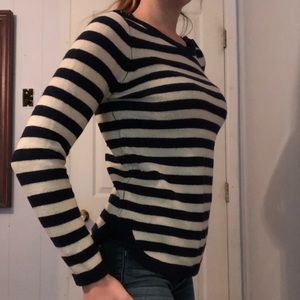 Madewell/Wallace navy and cream striped sweater😊